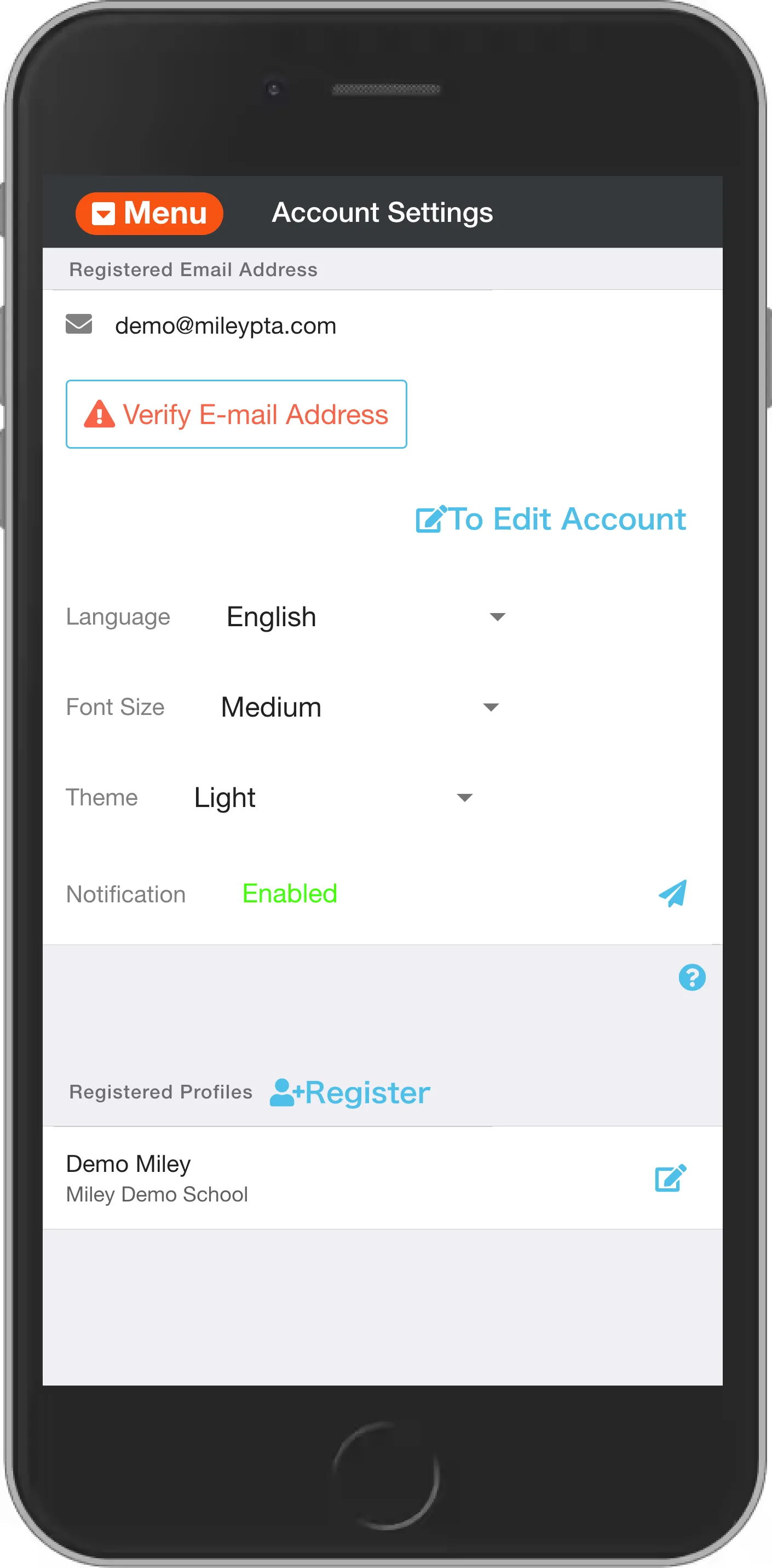 Add a profile