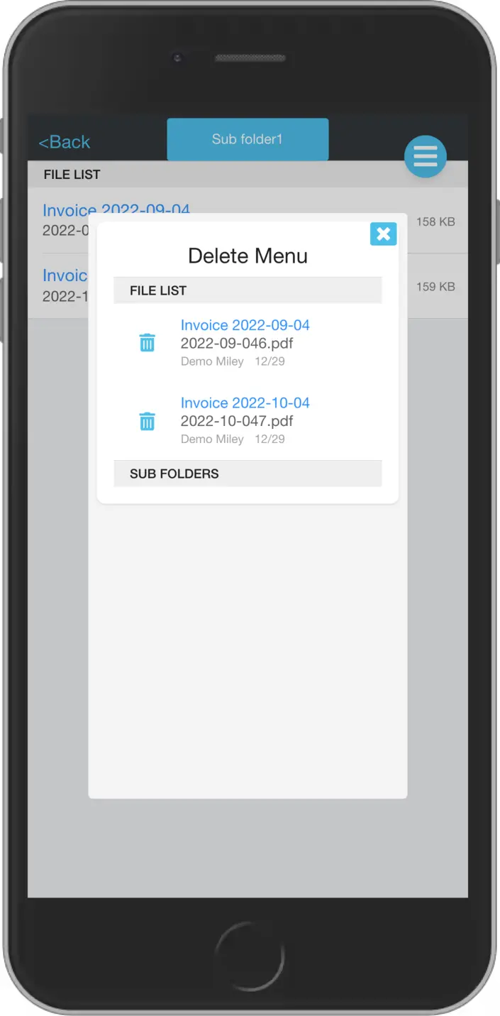 Storage - delete subfolder